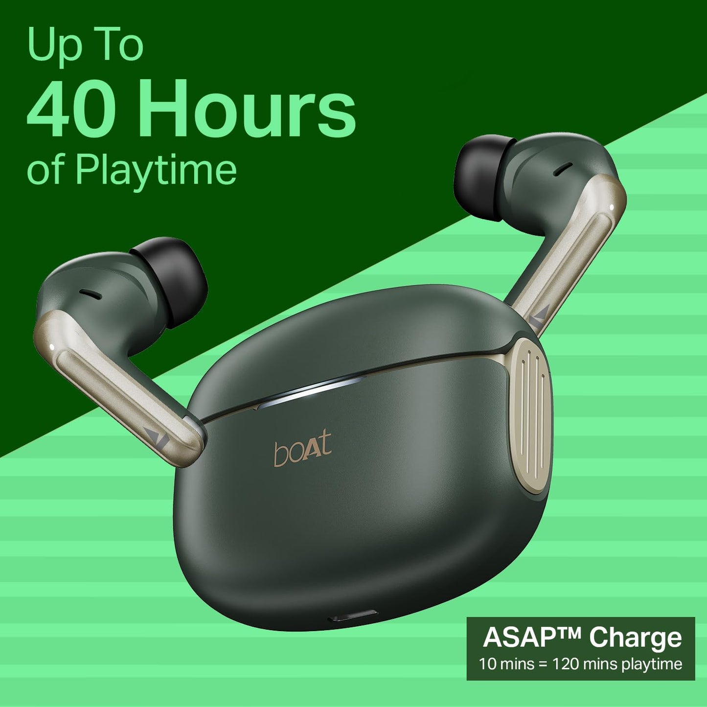 boAt 2025 Launch Airdopes 219, 4Mics ENx, 40H Battery