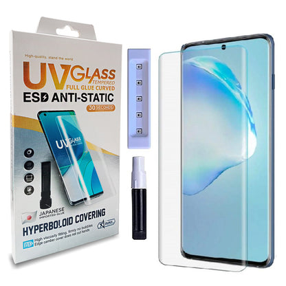 9H Premium Black Border Tempered Glass for Samsung Galaxy S20 Plus (6.7 Inch) | Full Screen Coverage Edge-to-Edge Screen Protector | Non-UV Glass (Pack of 1)