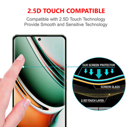 Realme 11 Pro, Premium UV-Curved Tempered Glass – Compatible with Realme 11 Pro (Pack of 1) | UV-Curved Display Guard | Case-Friendly Build | Includes Installation Kit