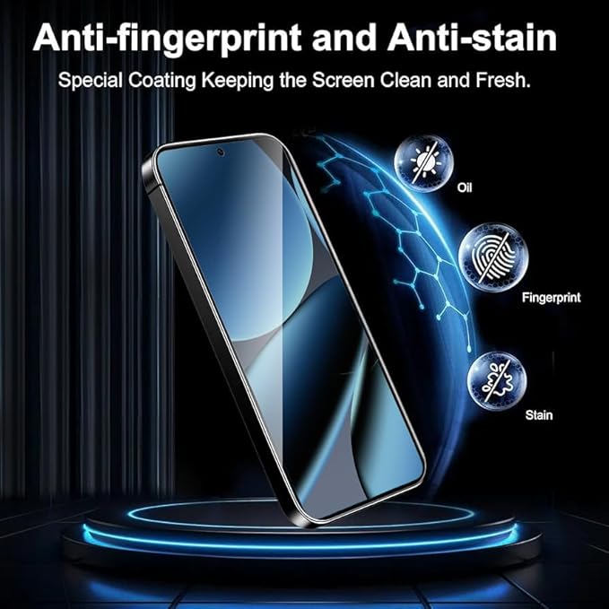 Tempered Glass Screen Protector Compatible For Vivo X300 5G (Black) Edge To Edge Full Screen Coverage With Easy Installation Kit,Pack Of 2