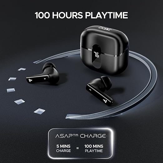 Boat earbuds 121 Pro Plus,100H Battery