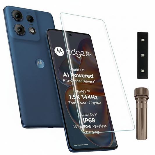 Premium UV Tempered Glass Screen Protector for Motorola Edge 50 Pro (Pack of 1) | UV Curved Screen Guard | Case Friendly Design | Includes Installation Kit