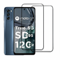 Premium Tempered Glass Compatible For Motorola G62 / Moto G32 / G73 / G53 / G31 / G41 / G71 5G / G42 / G14 (Black) Edge-to-Edge Coverage (Pack of 2)