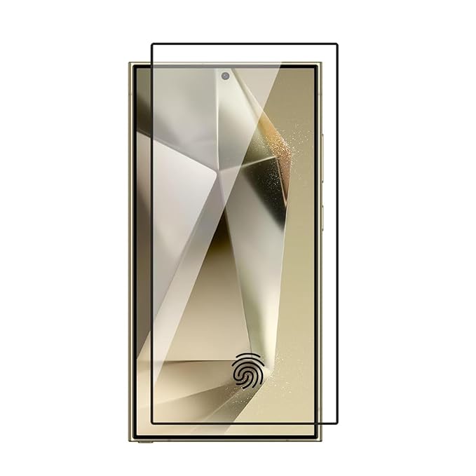 HD+ Edge-to-Edge Tempered Glass for Samsung Galaxy S24 Ultra 5G – Full Screen Protector Guard, 9H, Anti-Scratch, Bubble Free, Case Friendly, Ultra Clear with Easy Installation Kit