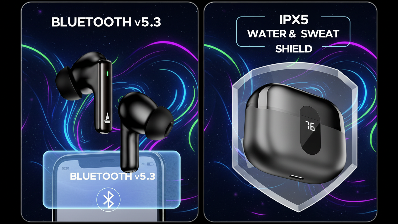 Airdopes 121 Pro Plus, 100Hrs Battery