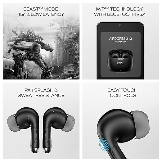 Boat Airdopes 213, 50H Battery