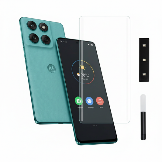 Motorola Edge 60 Fusion (Pack of 1) | UV‑Curved Display Guard | Case‑Friendly Build | Includes Installation Kit
