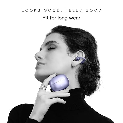 Noise Air Clips Wireless Open Ear Earbuds with Chrome Finish