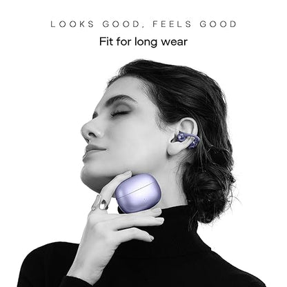 Noise Air Clips Wireless Open Ear Earbuds with Chrome Finish