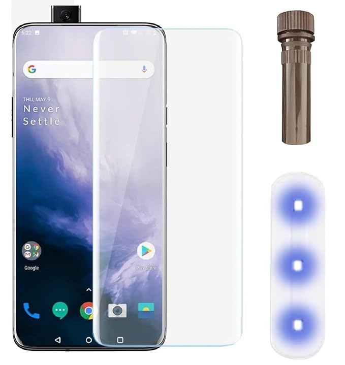 Ultra Premium Original UV Curved Full Screen Protector Tempered Glass for OnePlus 7 Pro | with 3D Curved Full Screen Coverage and Installation Kit